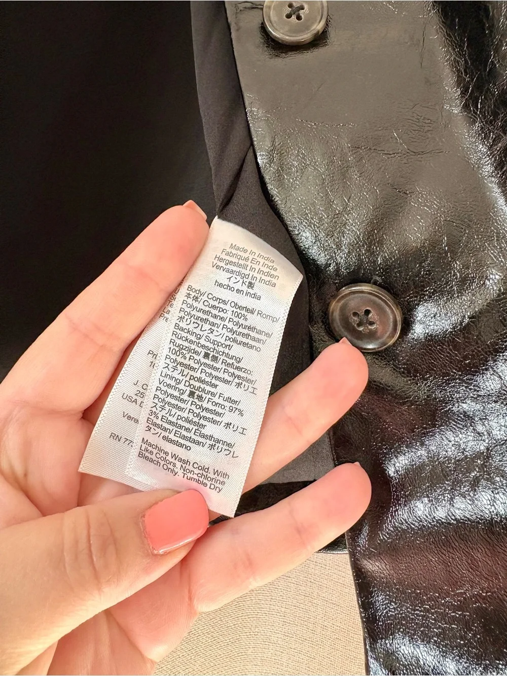 NWOT J Crew Faux Distressed Leather Shirt Jacket size 2 - Picture 7 of 8